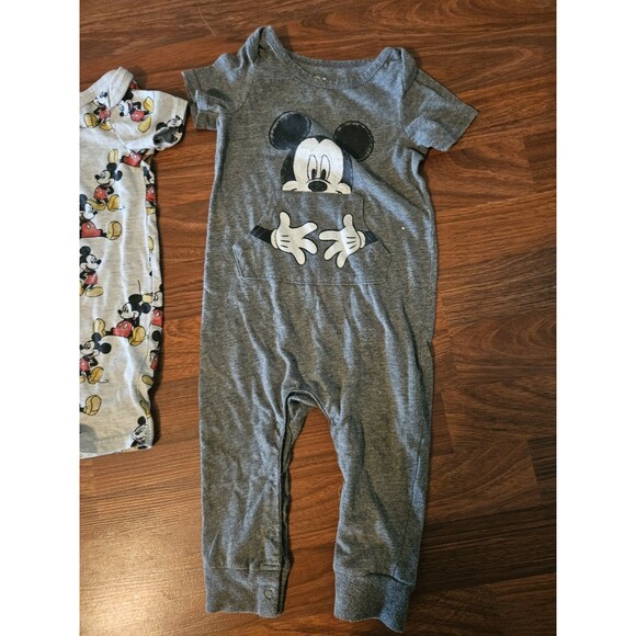 18-24m 2t Disney Mickey Mouse Toddler Clothes Bundle Lot Shirt, Pj, Romper - Picture 4 of 8